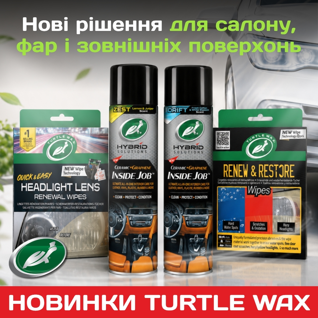 Інноваційні новинки Turtle Wax